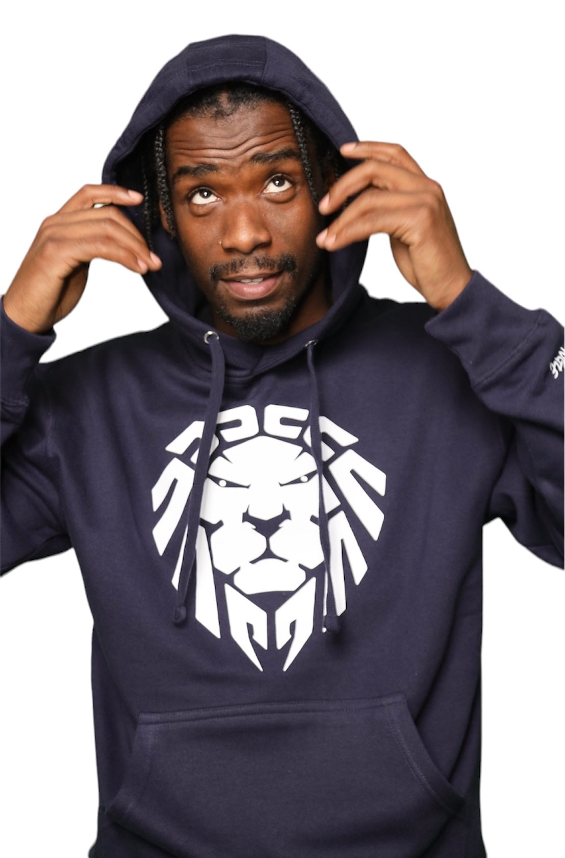 NAVY/WHITE LION HOODIE