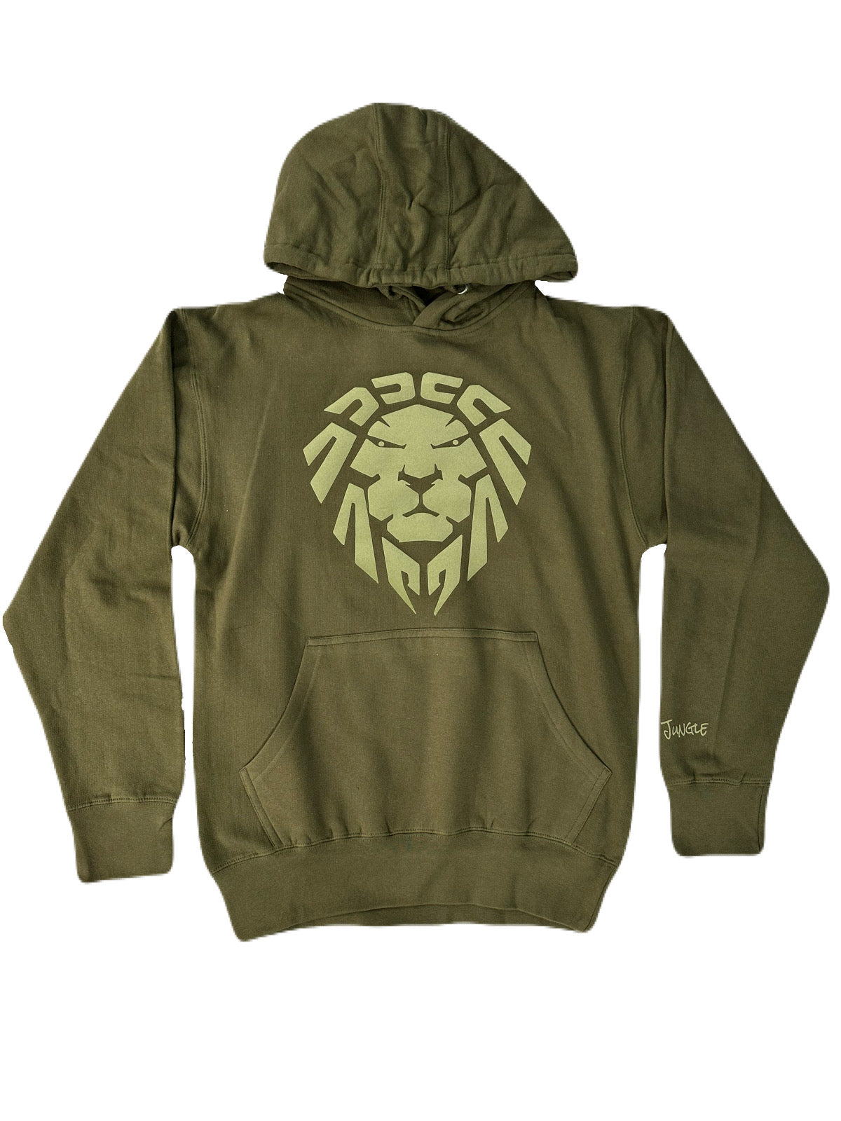 OLIVE GREEN/OLIVE SUEDE HOODIE