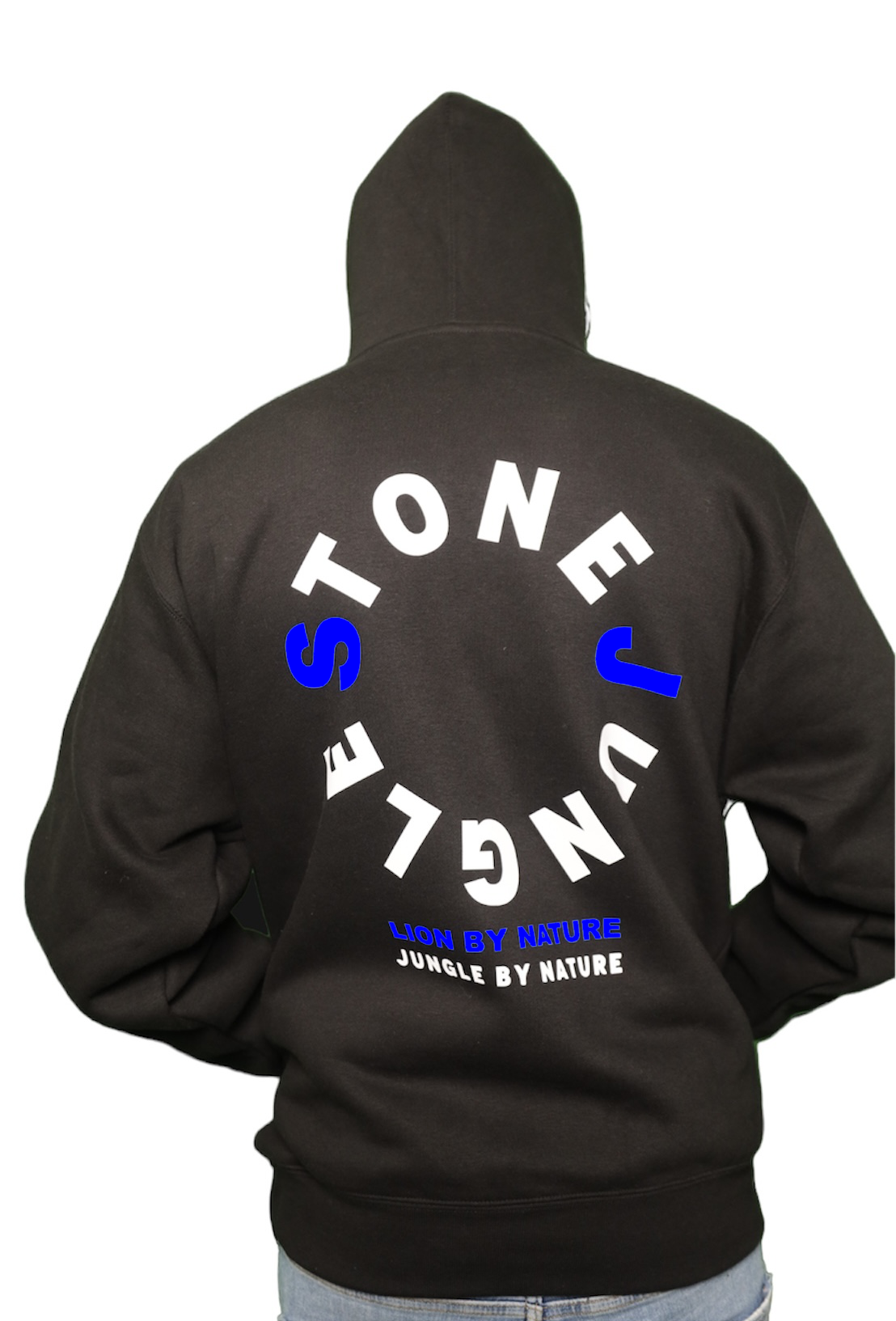 ROYAL BLUE/WHITE SILICONE LION HEAVYWEIGHT HOODIE