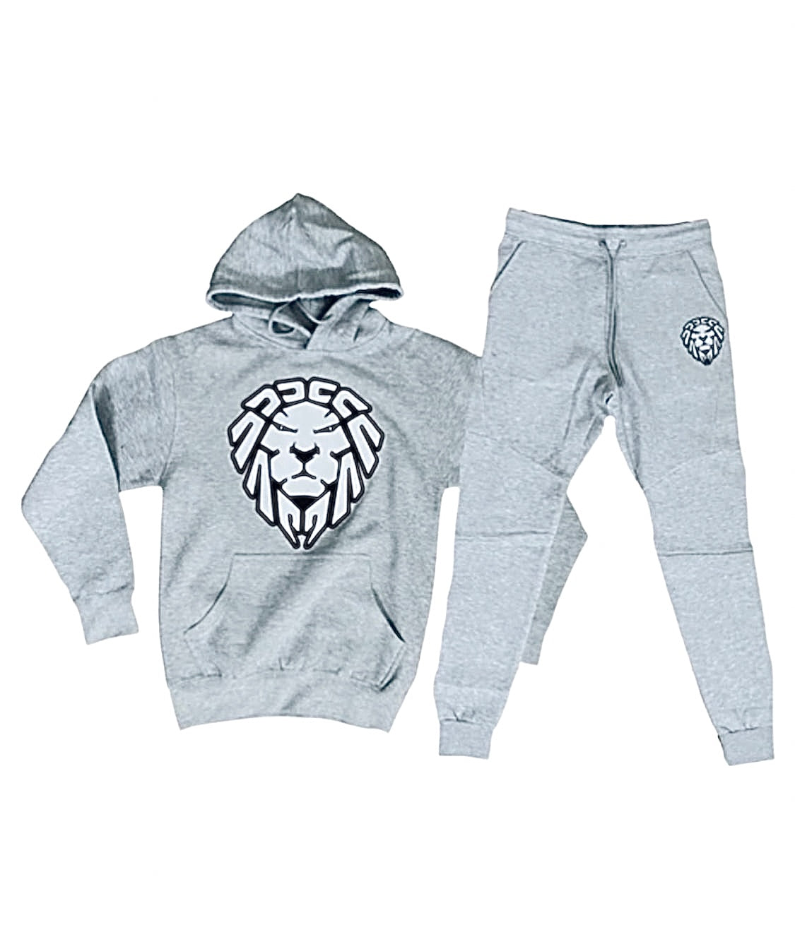 HEATHER GREY/WHITE/BLACK LION LOGO