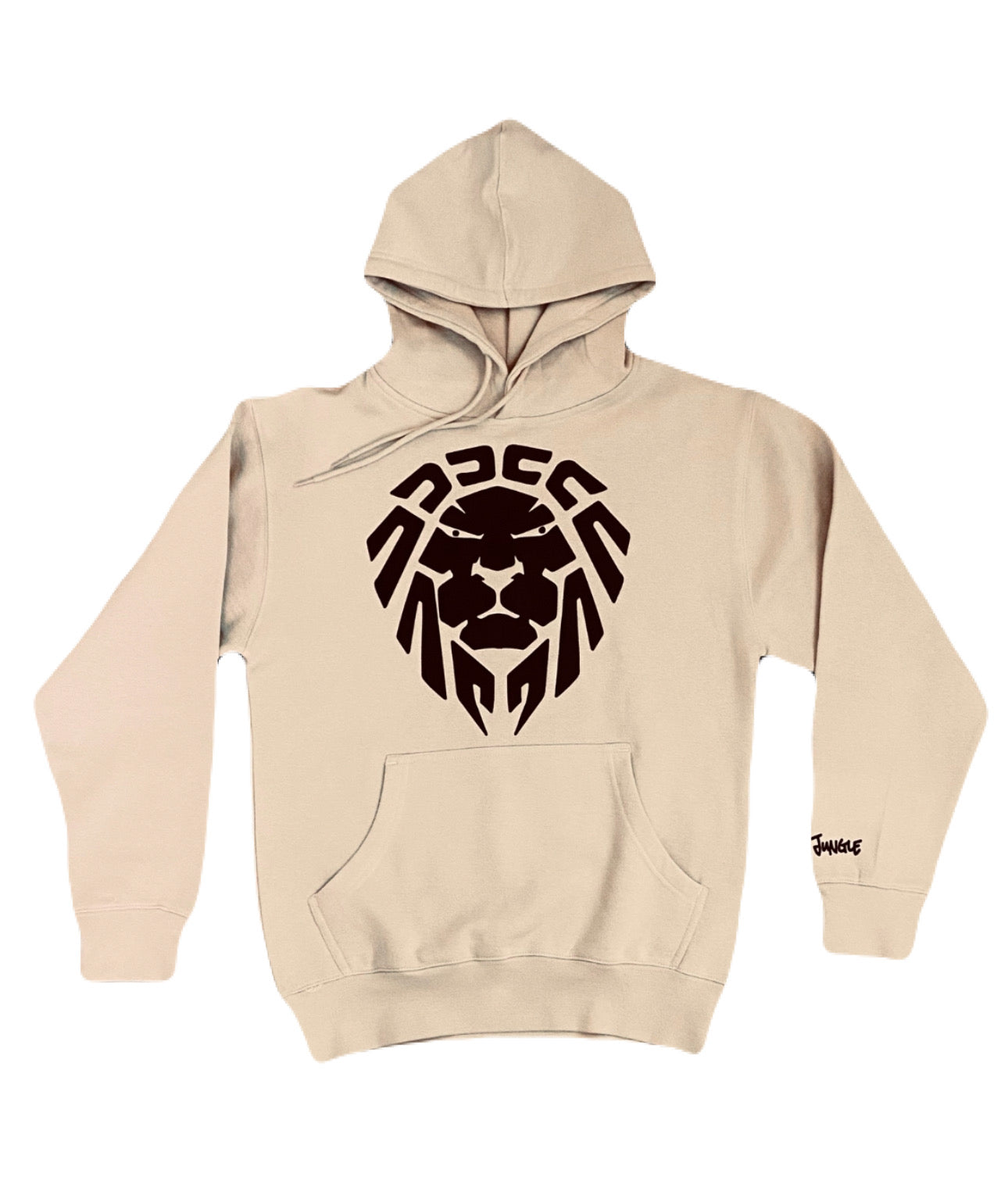 DUST COLOR/BLACK LION HOODIE