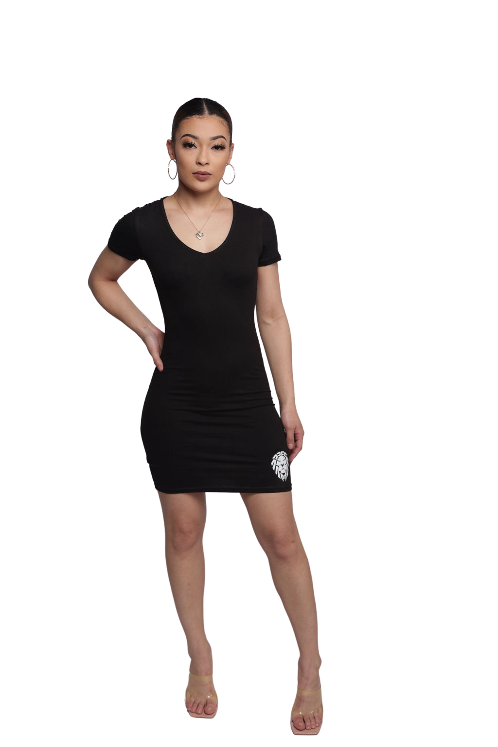 BODYCON TEE SHIRT DRESS – STONE JUNGLE