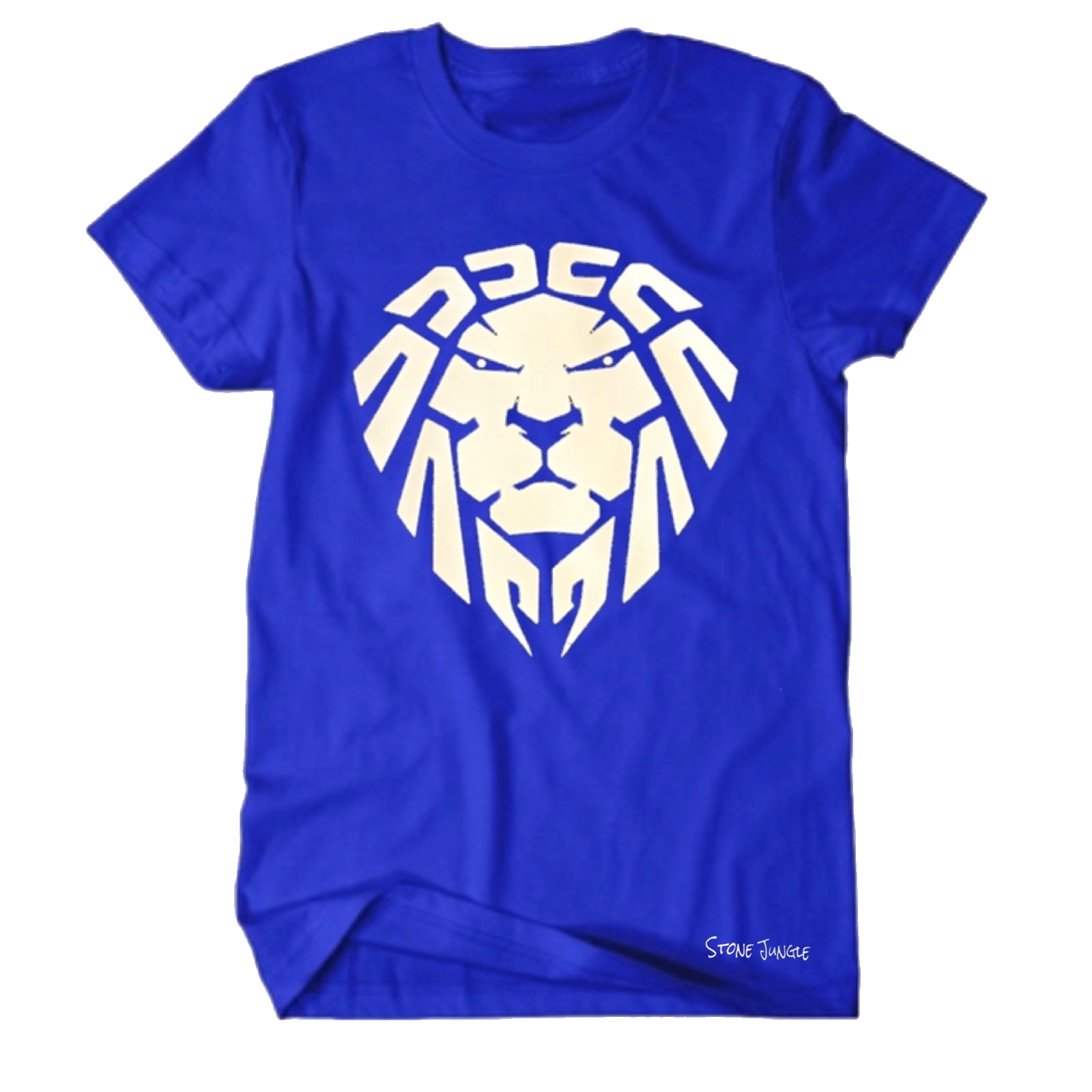ROYAL BLUE WITH WHITE LION TEE