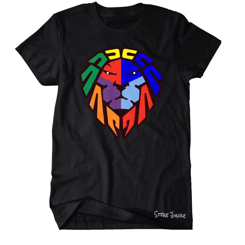 COLOR BLOCK BLACK TEE