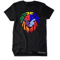 COLOR BLOCK BLACK TEE