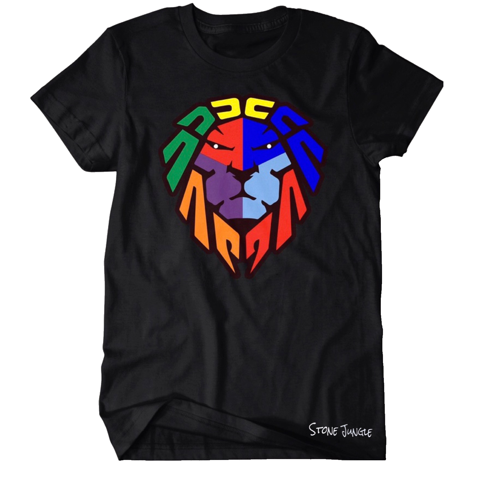 COLOR BLOCK BLACK TEE