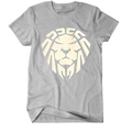 GREY/WHITE LION TEE