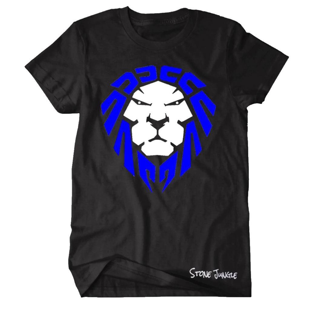 ROYAL/WHITE LION BLACK TEE